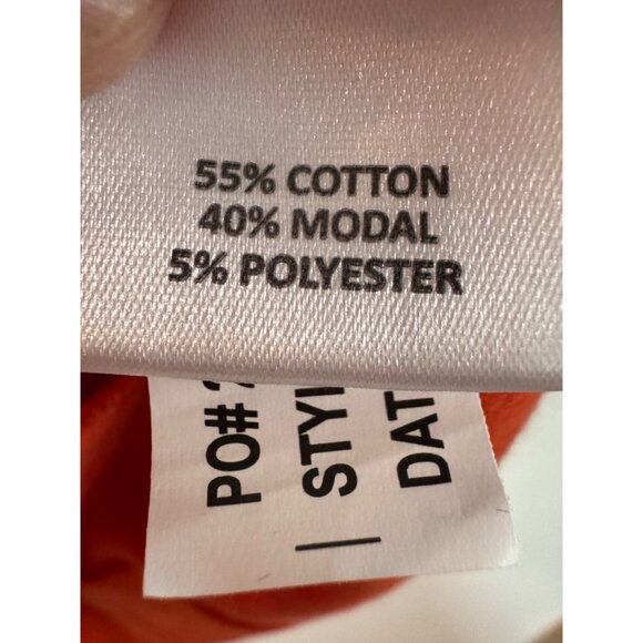 Peter Millar Mens Full-Zip Jacket L Orange Stretch Cotton Blend Casual Lightweig - Picture 3 of 4